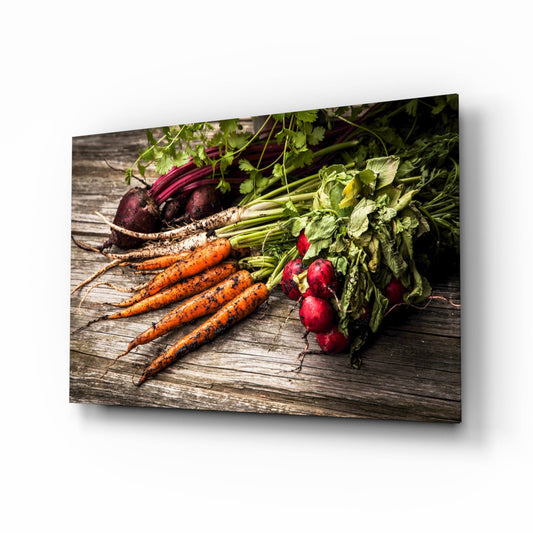 Insigneart USA Insigneart USA Carrot and Radish Glass Wall Art