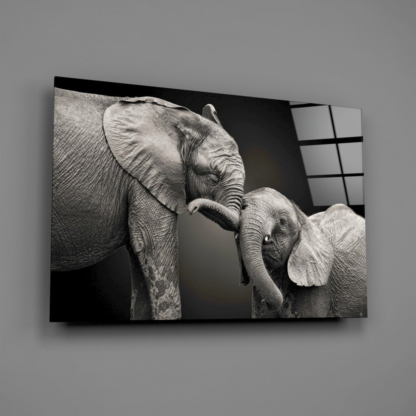 Insigneart USA Insigneart USA Elephants Glass Wall Art