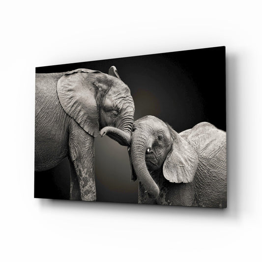 Insigneart USA Insigneart USA Elephants Glass Wall Art