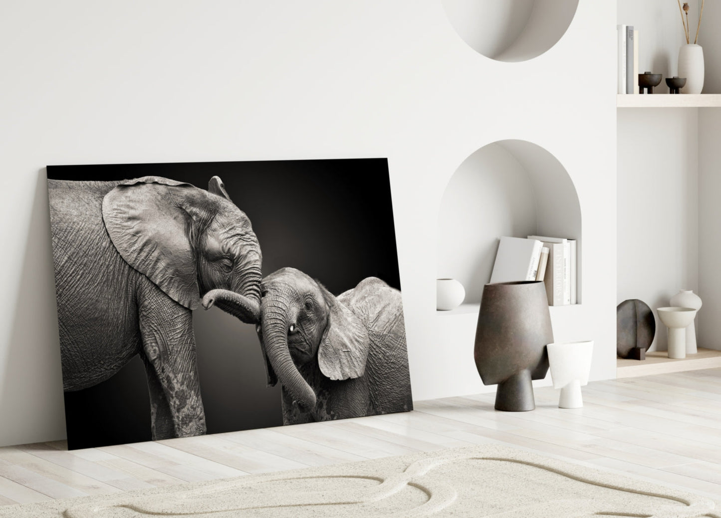 Insigneart USA Insigneart USA Elephants Glass Wall Art