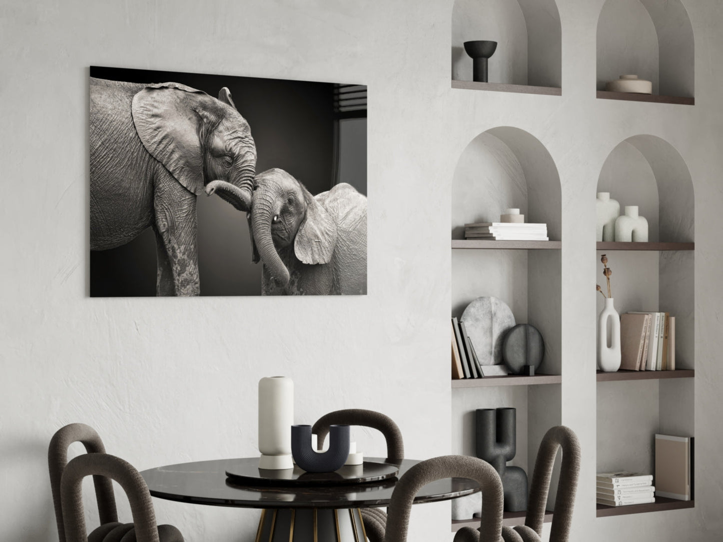 Insigneart USA Insigneart USA Elephants Glass Wall Art