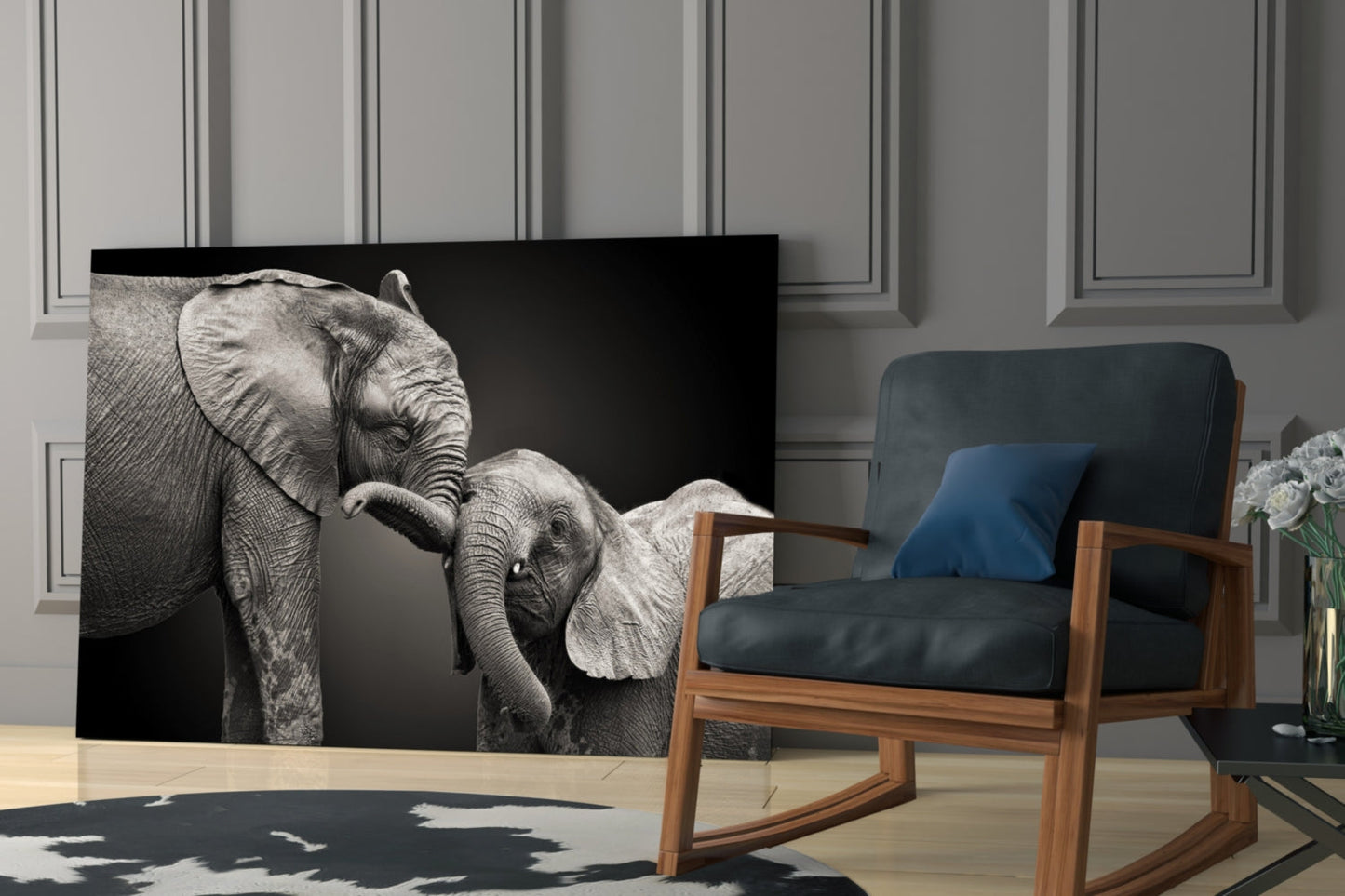 Insigneart USA Insigneart USA Elephants Glass Wall Art