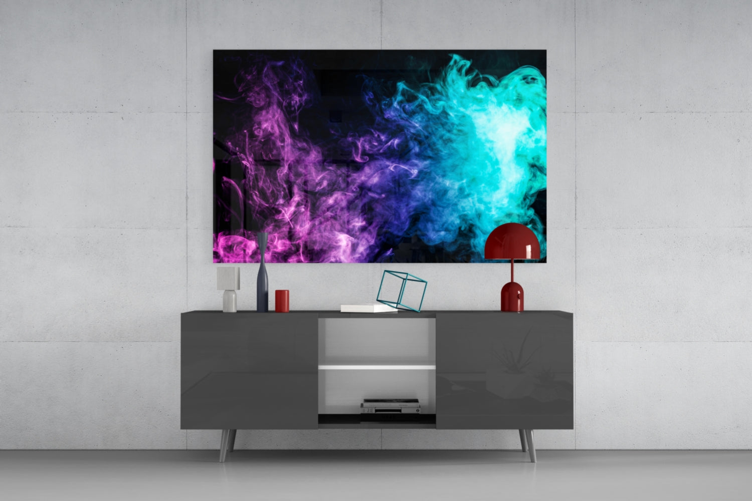 Insigneart USA Insigneart USA Colored Smoke Glass Wall Art