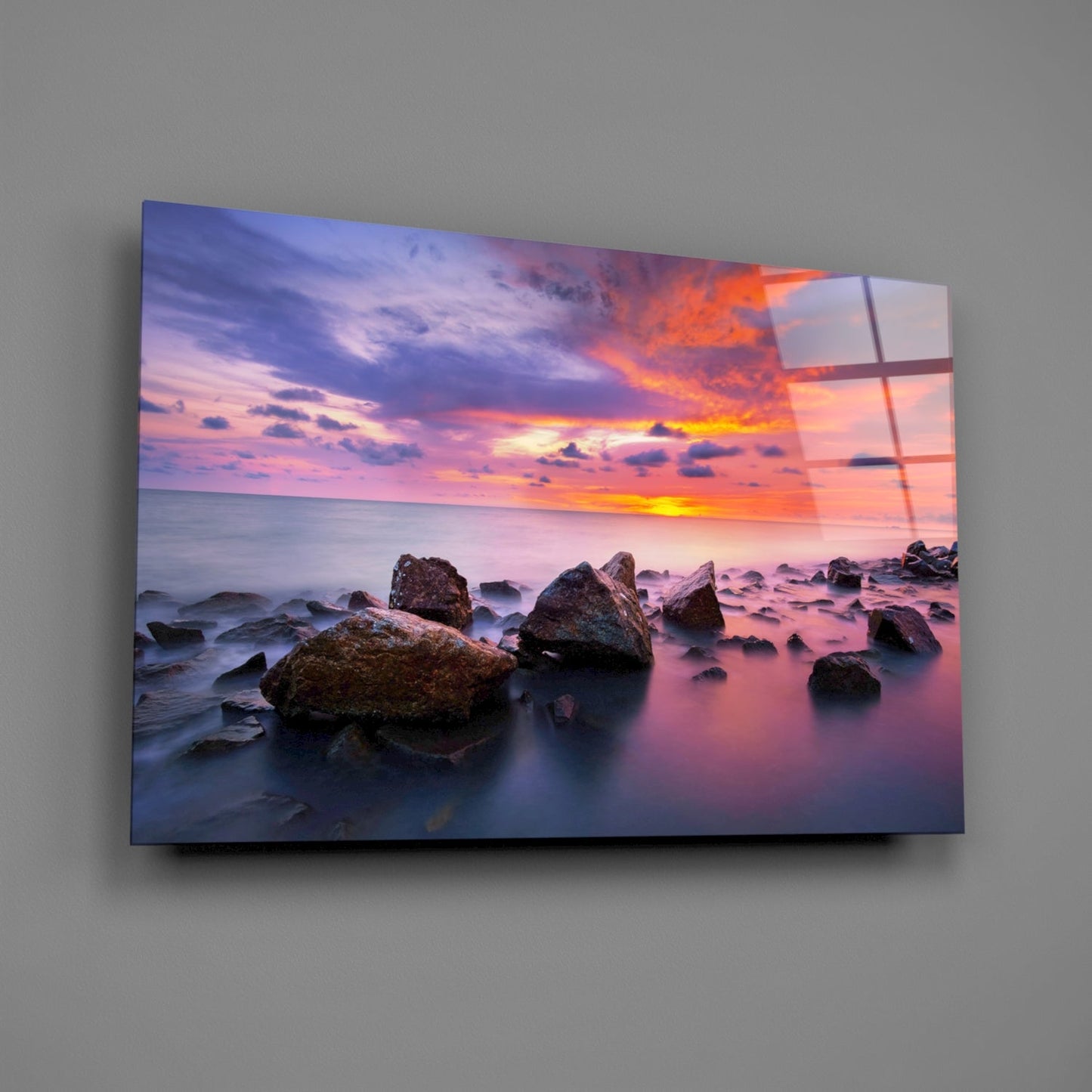 Insigneart USA Insigneart USA Sunset at Sea Glass Wall Art