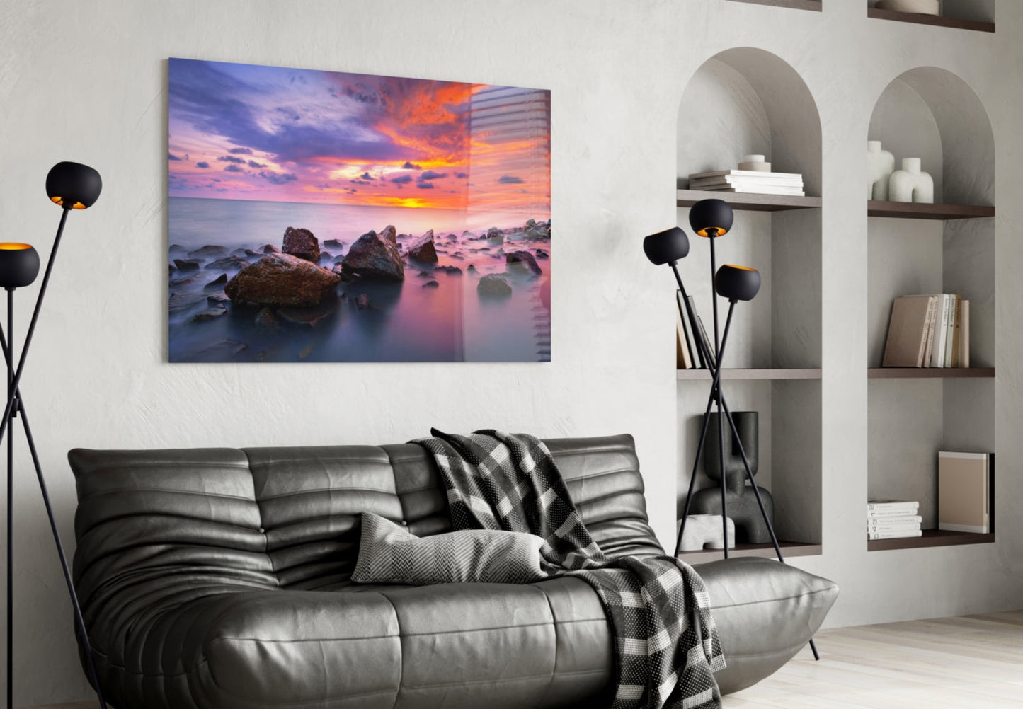 Insigneart USA Insigneart USA Sunset at Sea Glass Wall Art