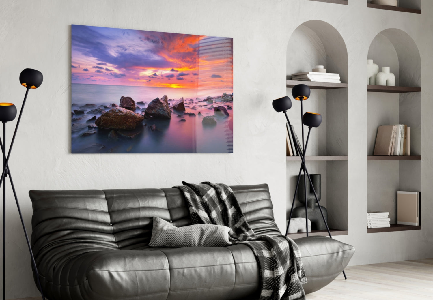 Insigneart USA Insigneart USA Sunset at Sea Glass Wall Art