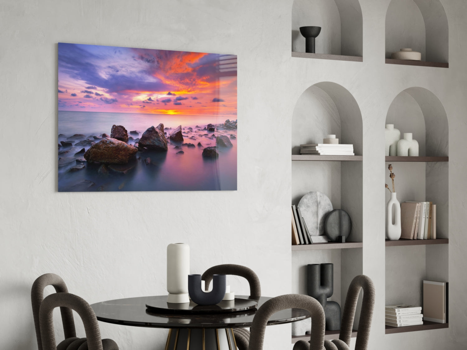 Insigneart USA Insigneart USA Sunset at Sea Glass Wall Art