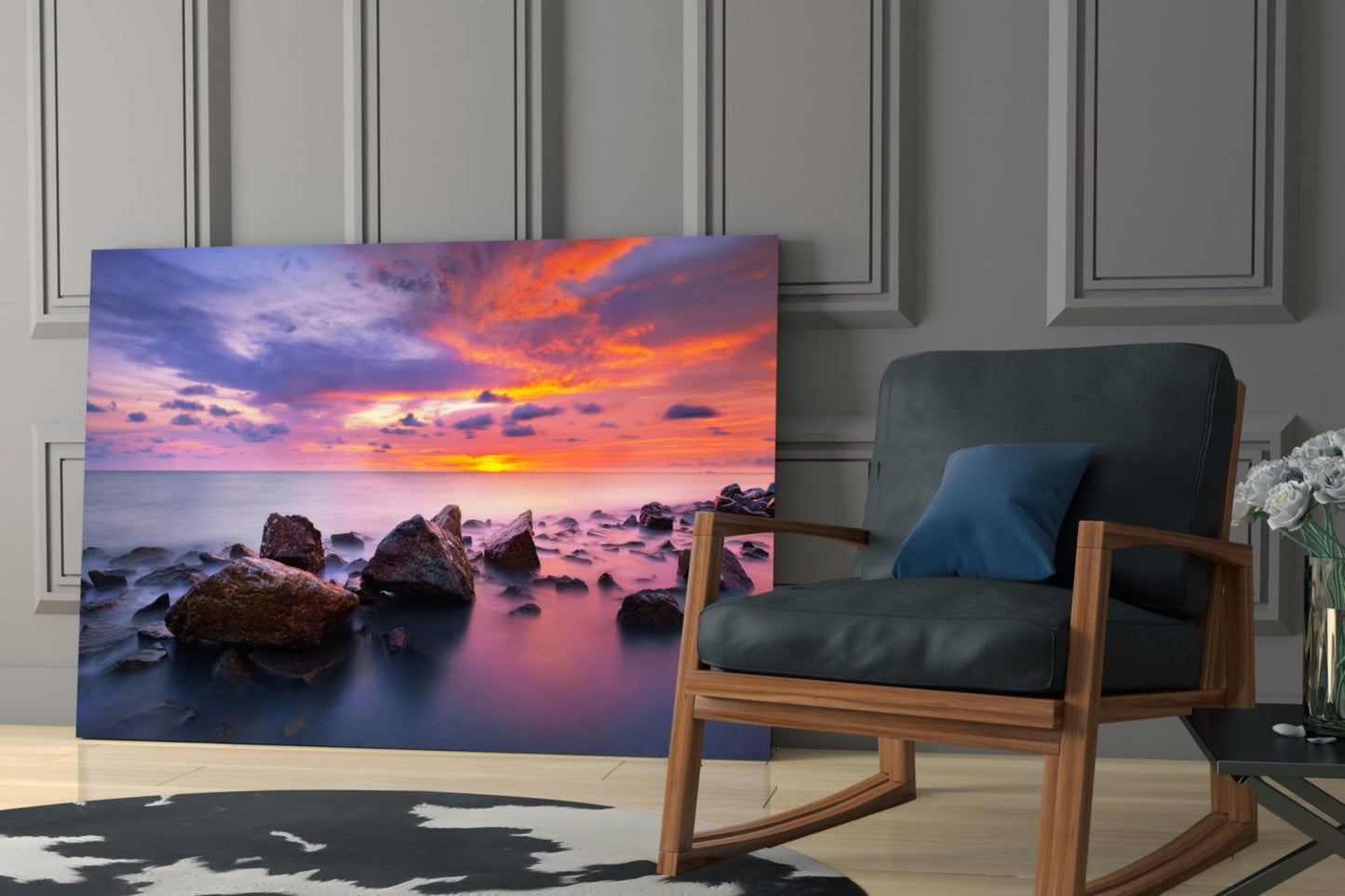 Insigneart USA Insigneart USA Sunset at Sea Glass Wall Art