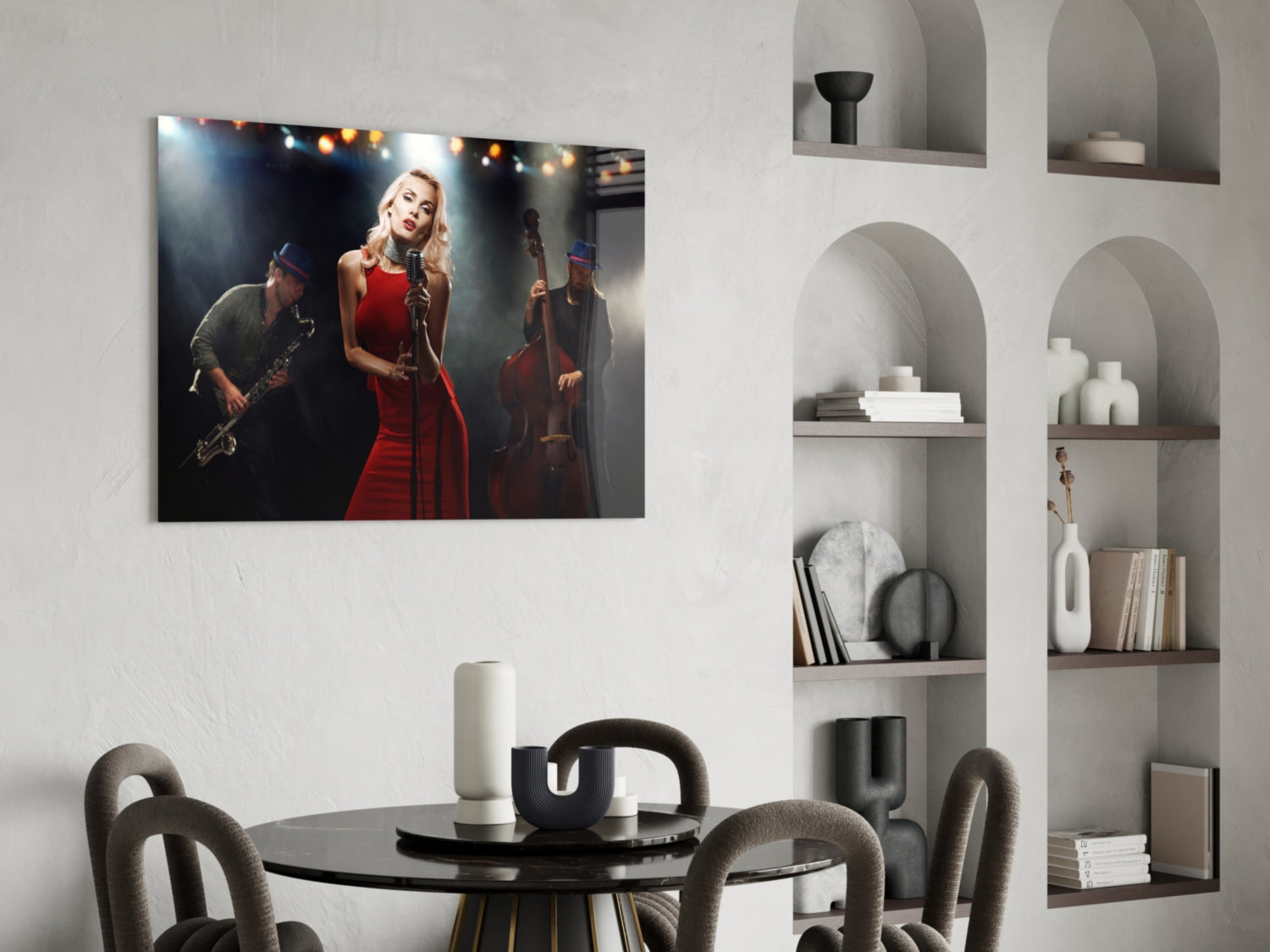 Insigneart USA Insigneart USA Female Musician Glass Wall Art