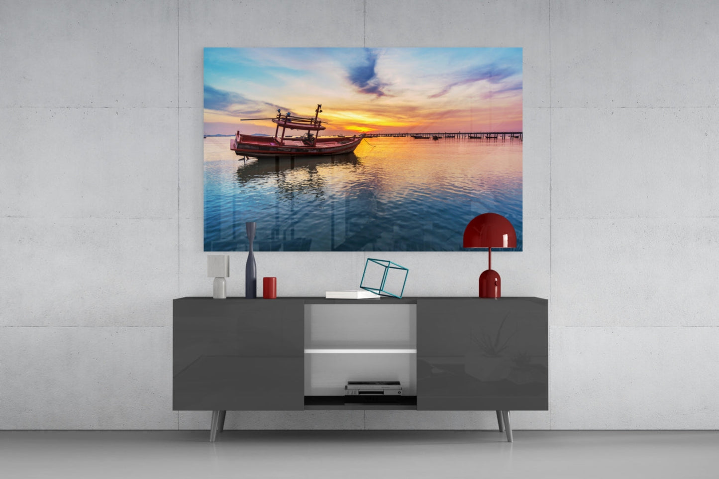 Insigneart USA Insigneart USA Boat Glass Wall Art