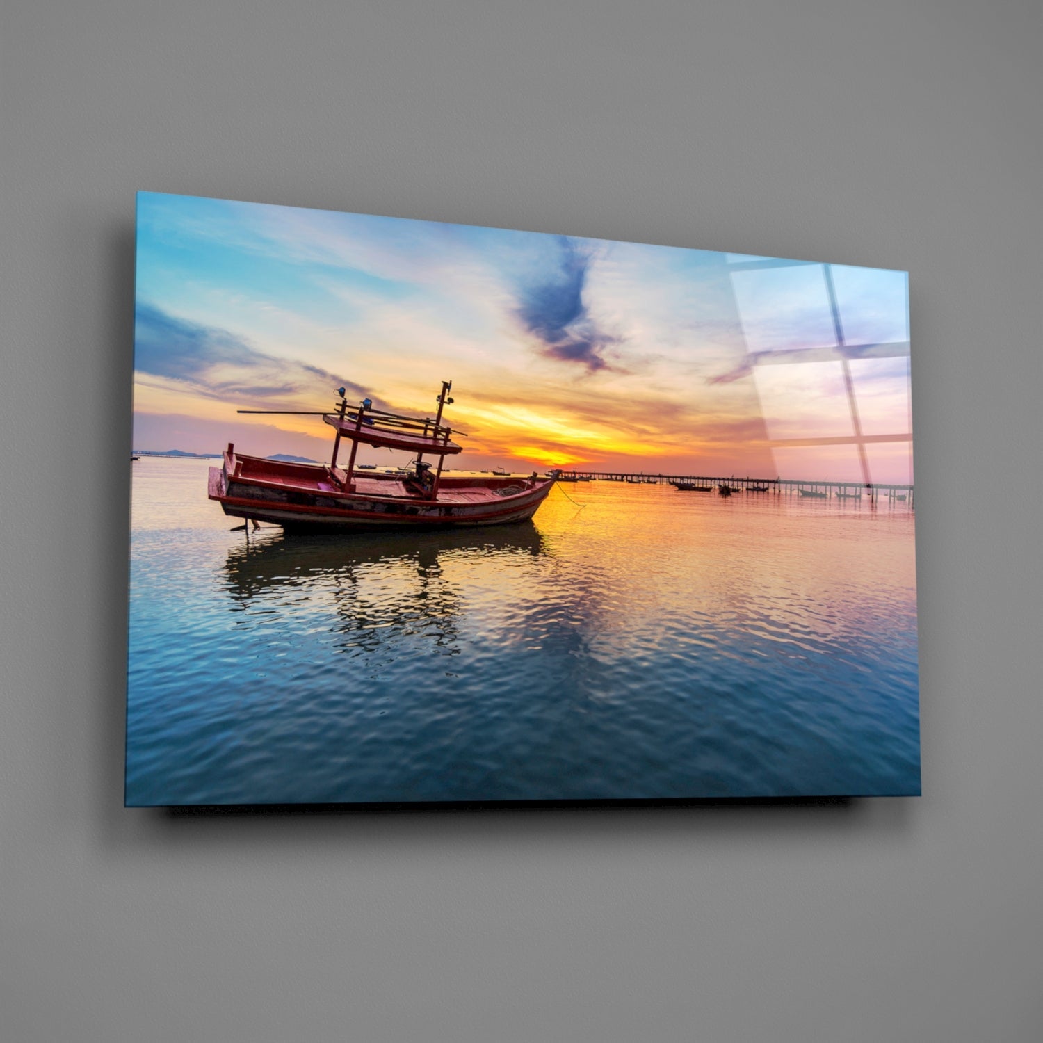 Insigneart USA Insigneart USA Boat Glass Wall Art
