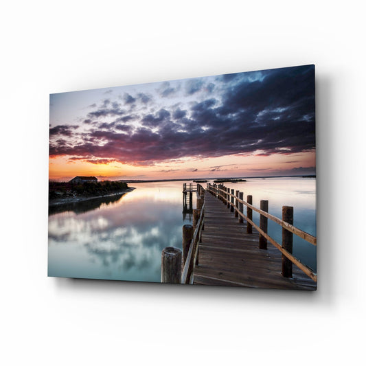 Insigneart USA Insigneart USA Sunset on the Beach Glass Wall Art