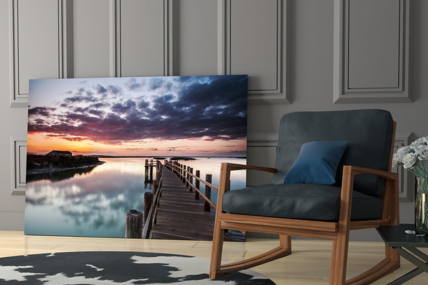 Insigneart USA Insigneart USA Sunset on the Beach Glass Wall Art