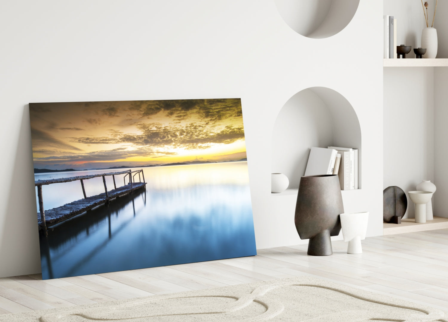 Insigneart USA Insigneart USA Sunset on the Beach Glass Wall Art