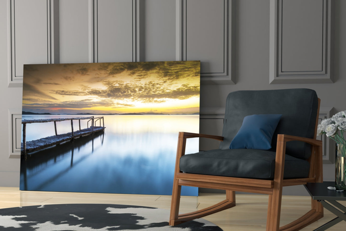 Insigneart USA Insigneart USA Sunset on the Beach Glass Wall Art