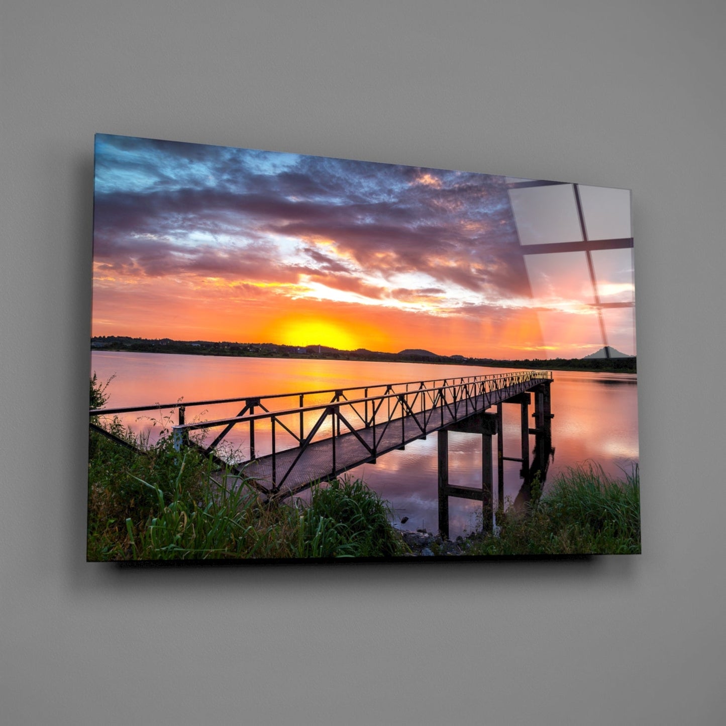 Insigneart USA Insigneart USA Sunset on the Beach Glass Wall Art