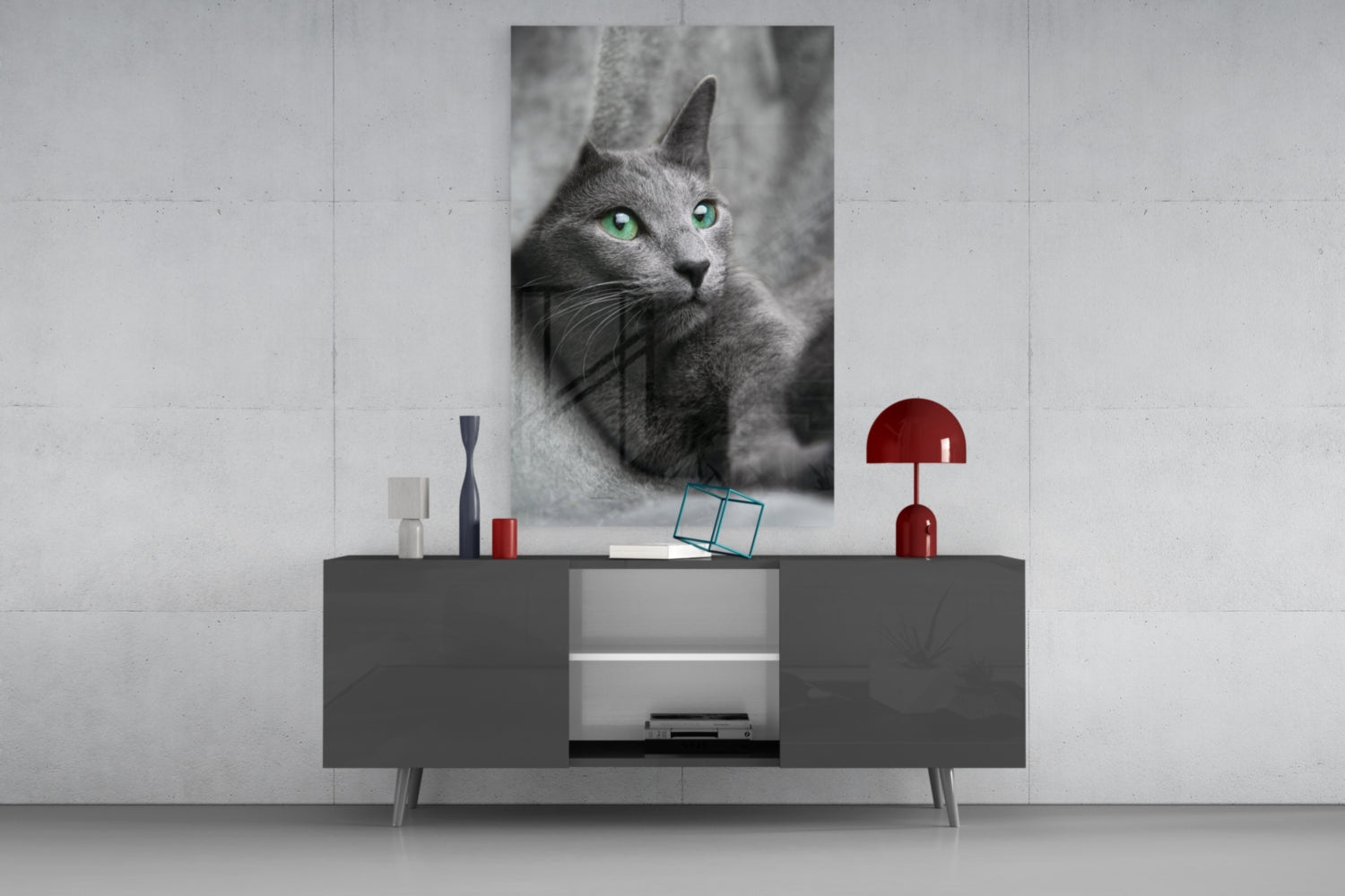 Insigneart USA Insigneart USA Cat Glass Wall Art