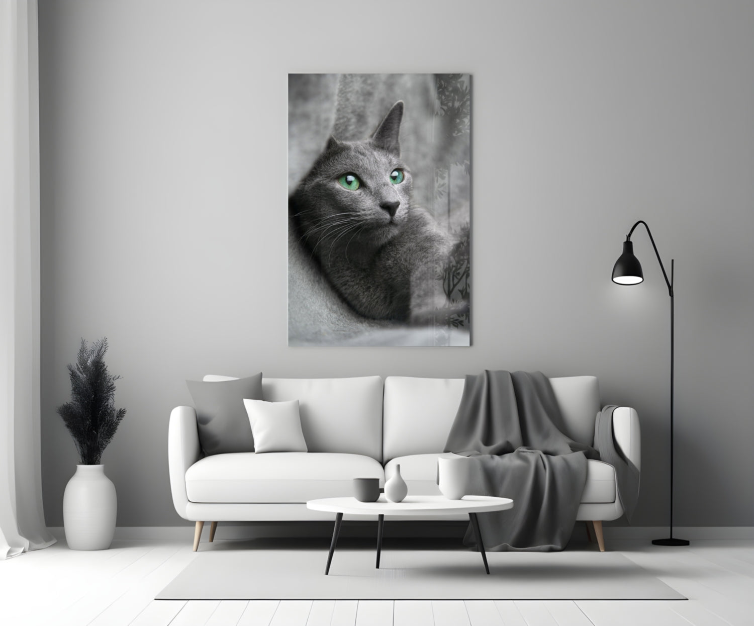 Insigneart USA Insigneart USA Cat Glass Wall Art
