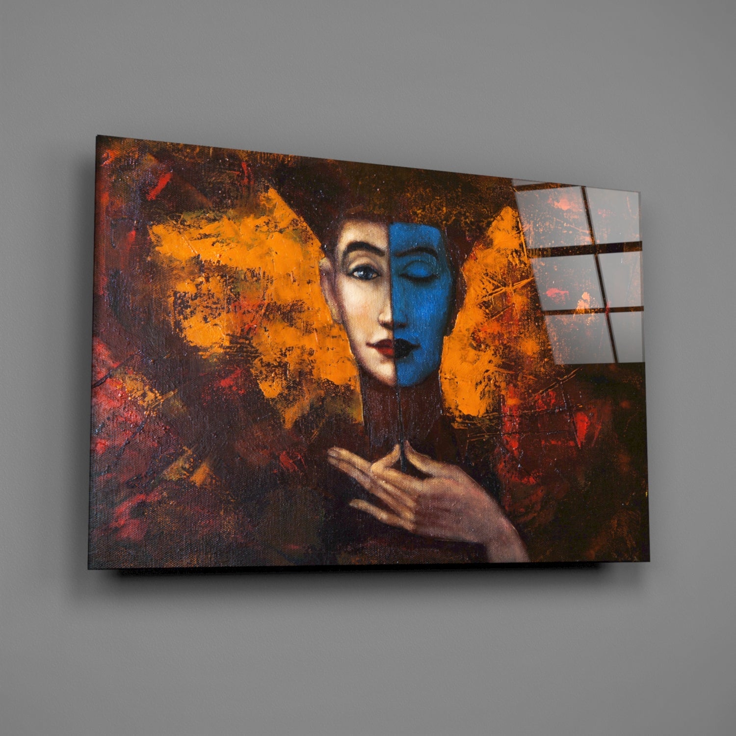 Insigneart USA Insigneart USA Abstract Woman Portrait Glass Wall Art