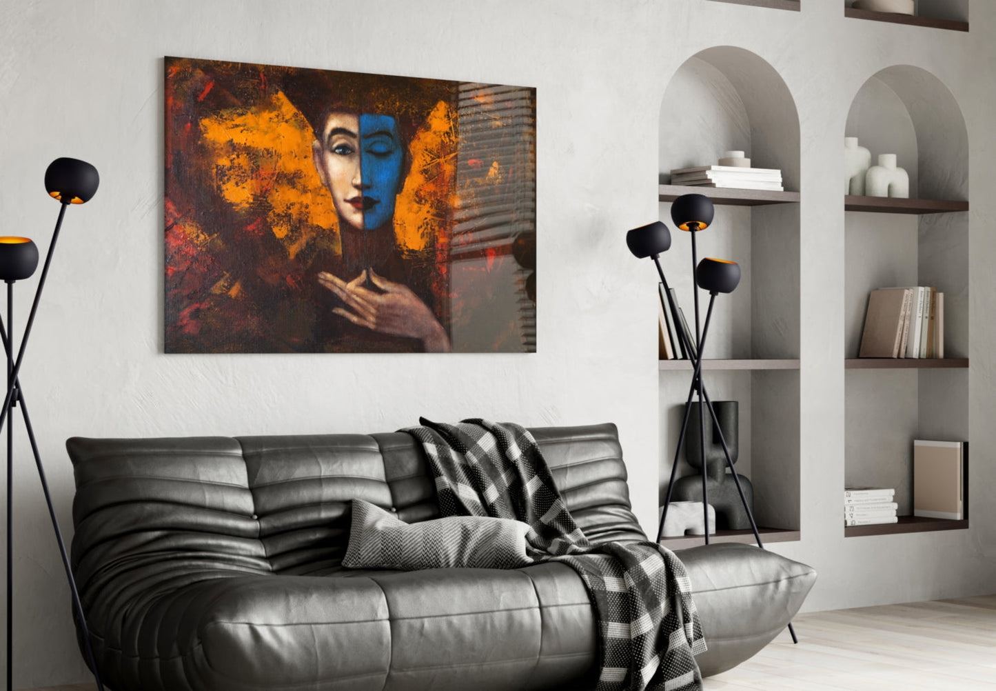 Insigneart USA Insigneart USA Abstract Woman Portrait Glass Wall Art