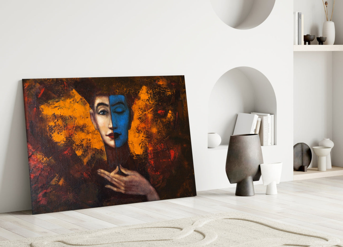 Insigneart USA Insigneart USA Abstract Woman Portrait Glass Wall Art