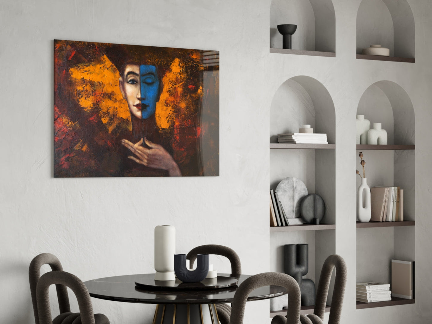 Insigneart USA Insigneart USA Abstract Woman Portrait Glass Wall Art