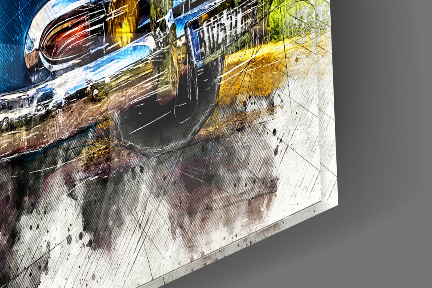 Insigneart USA Insigneart USA Classic Chevrolet Glass Wall Art