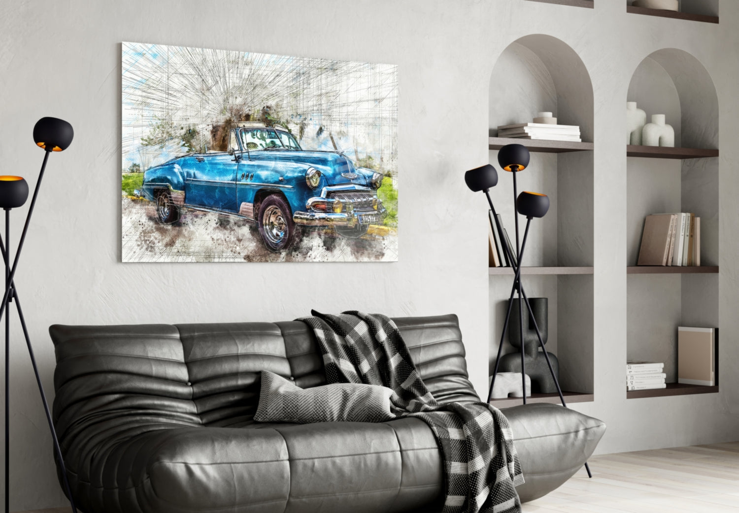 Insigneart USA Insigneart USA Classic Chevrolet Glass Wall Art