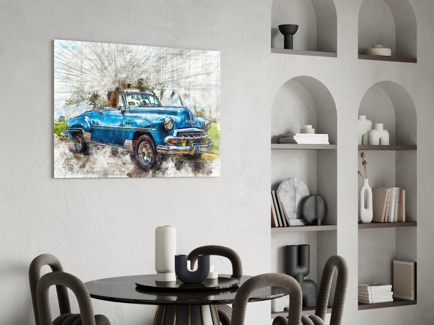 Insigneart USA Insigneart USA Classic Chevrolet Glass Wall Art