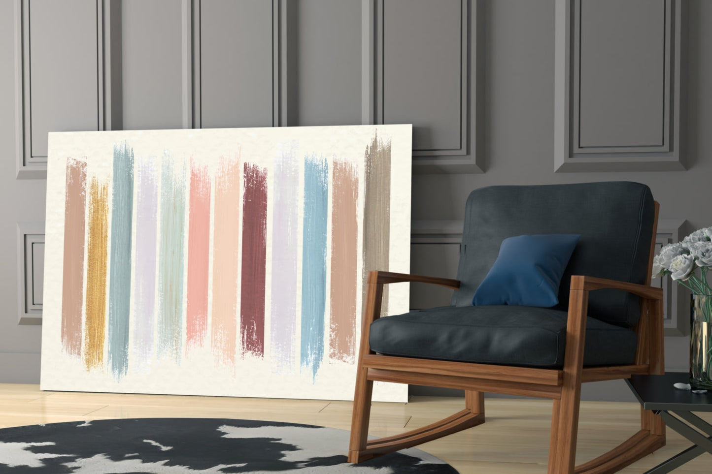 Insigneart USA Insigneart USA Colored Lines Glass Wall Art