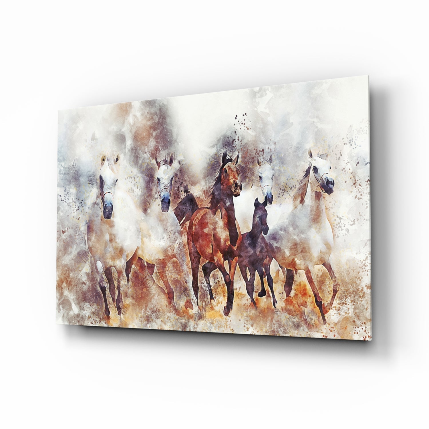 Insigneart USA Insigneart USA Running Horses Glass Wall Art