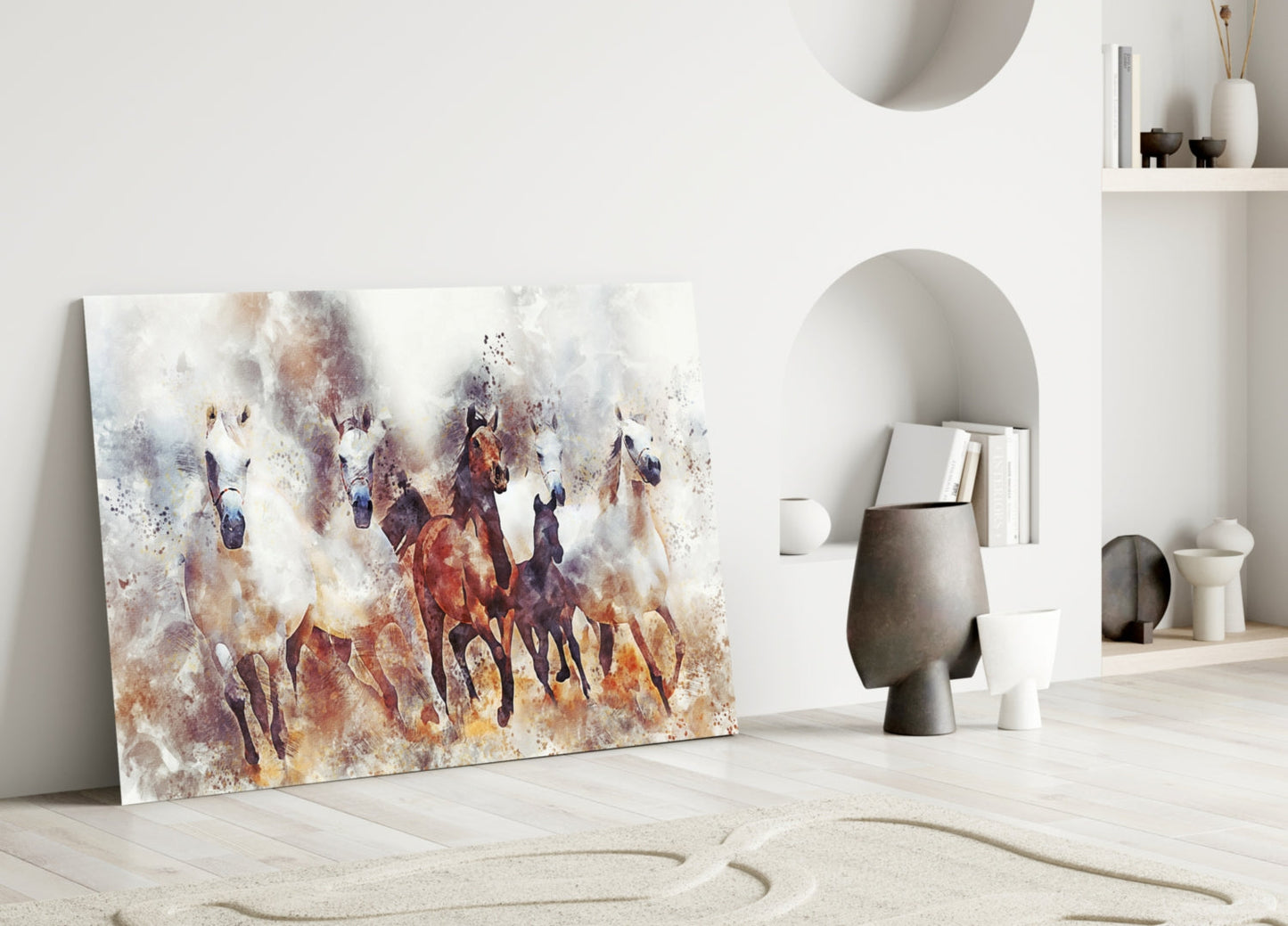 Insigneart USA Insigneart USA Running Horses Glass Wall Art
