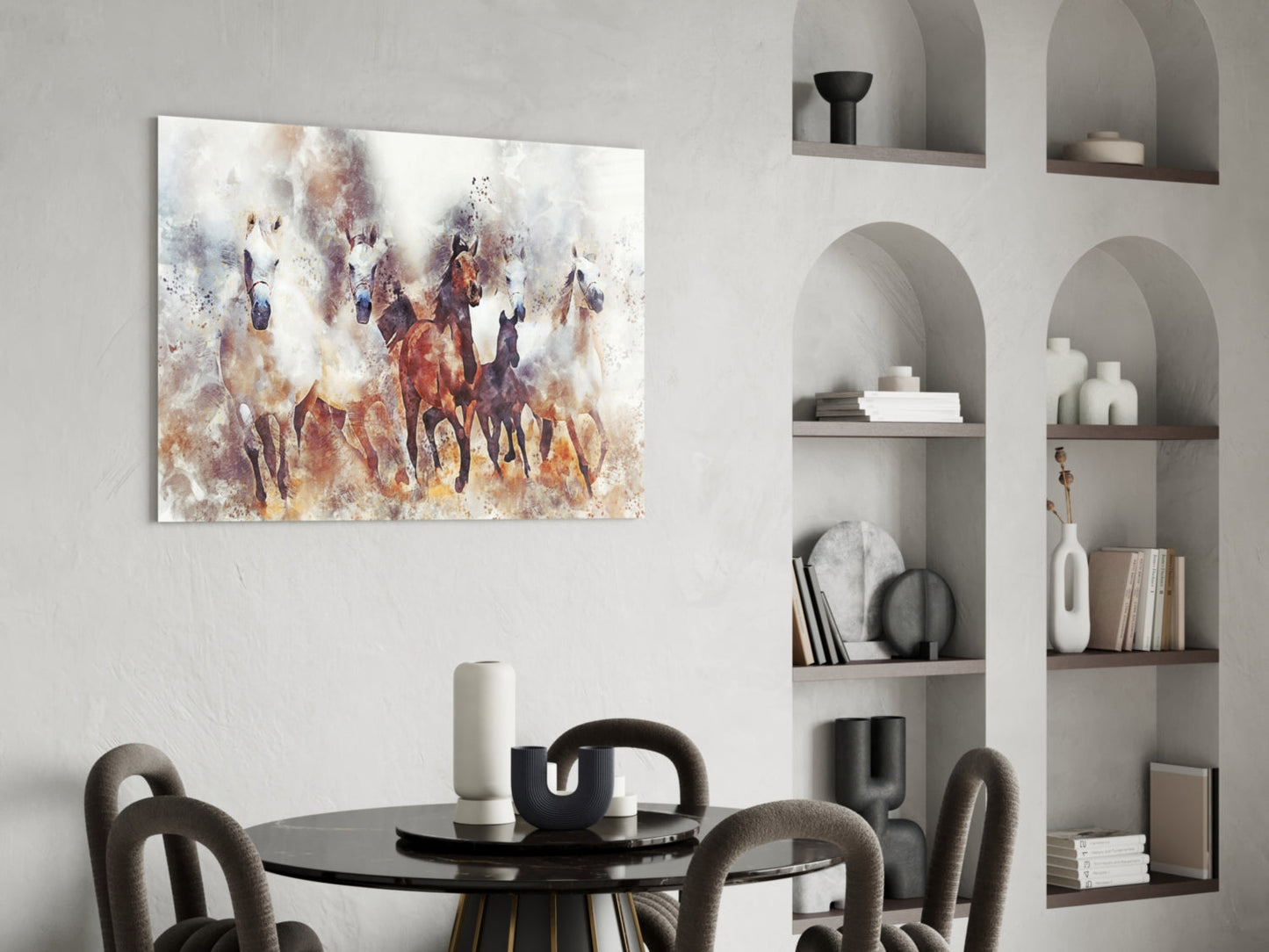 Insigneart USA Insigneart USA Running Horses Glass Wall Art