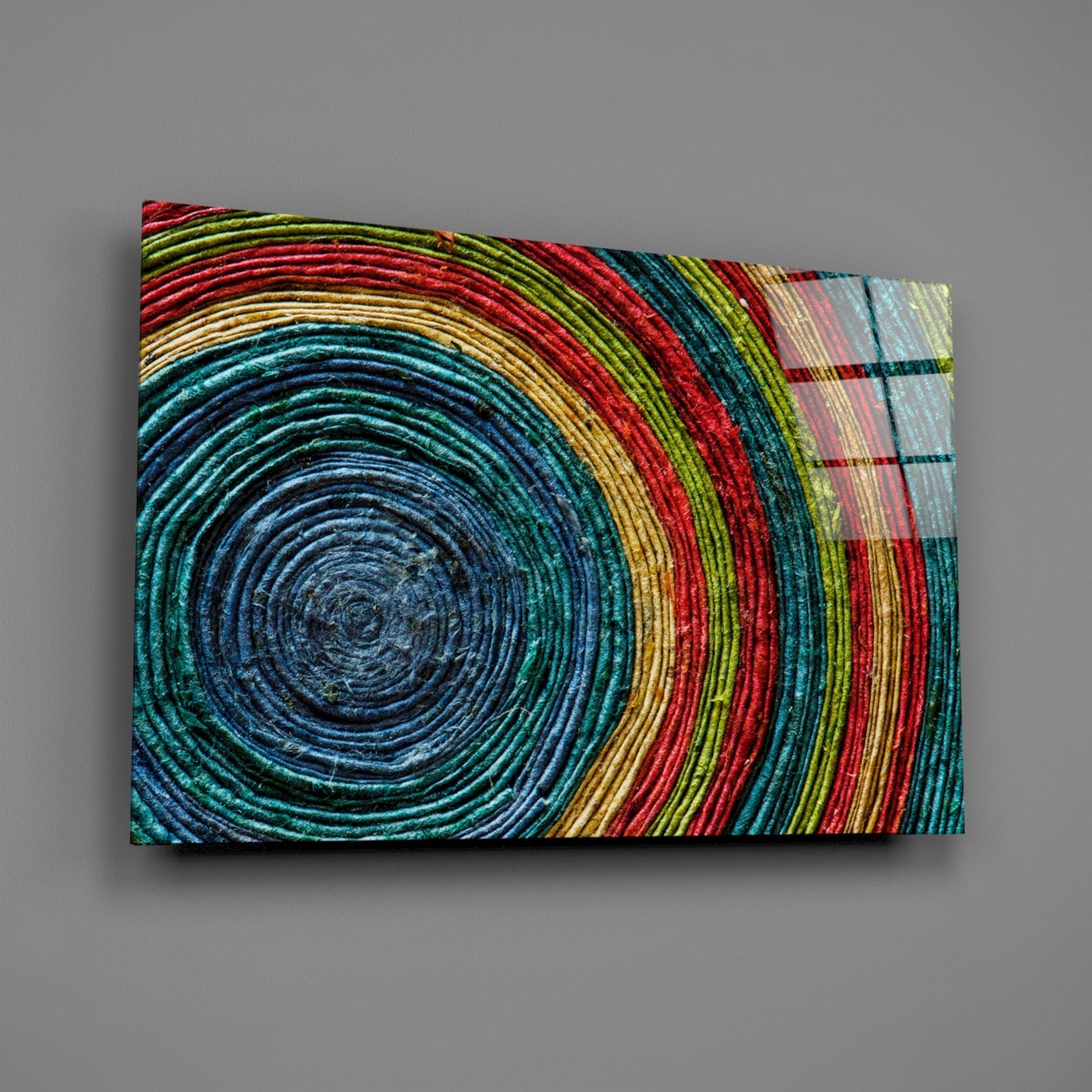Insigneart USA Insigneart USA Colored Spiral Glass Wall Art