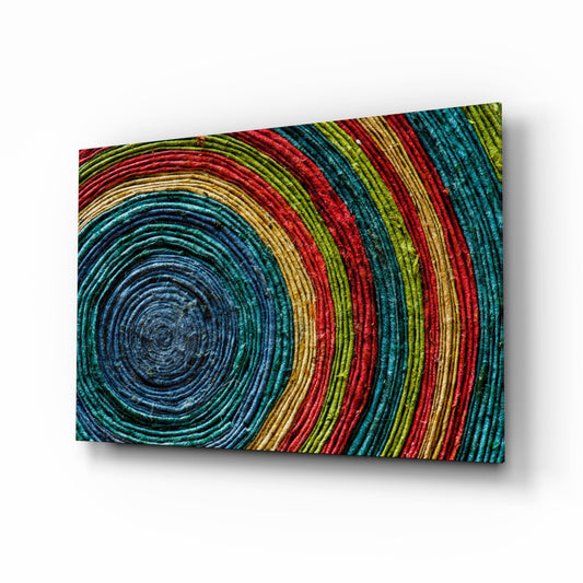 Insigneart USA Insigneart USA Colored Spiral Glass Wall Art
