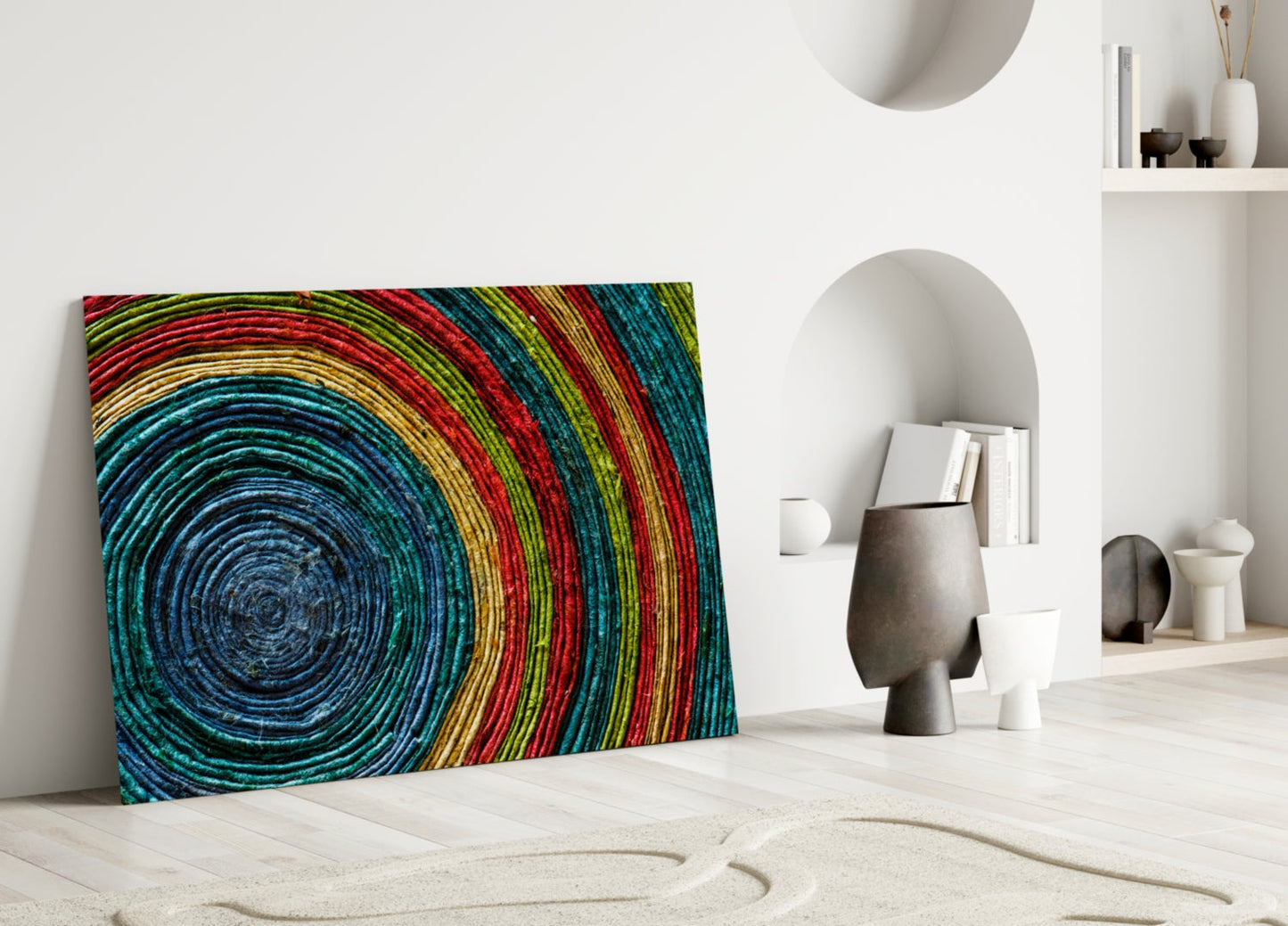 Insigneart USA Insigneart USA Colored Spiral Glass Wall Art