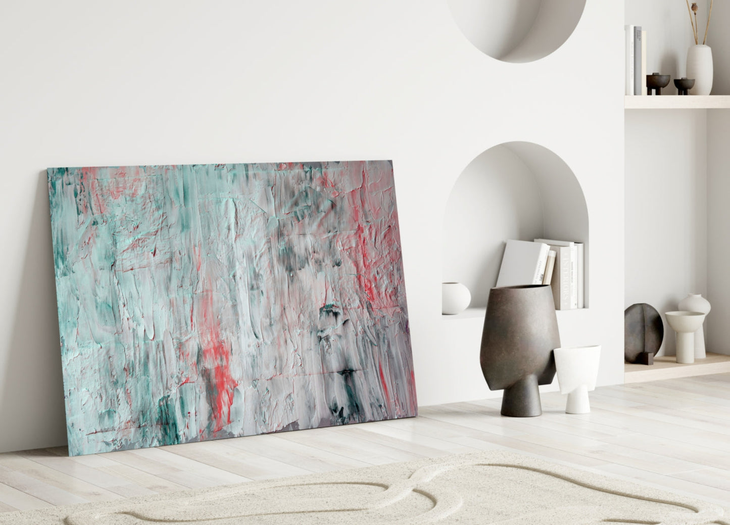 Insigneart USA Insigneart USA Oil Art Effect Abstract Pattern Glass Wall Art