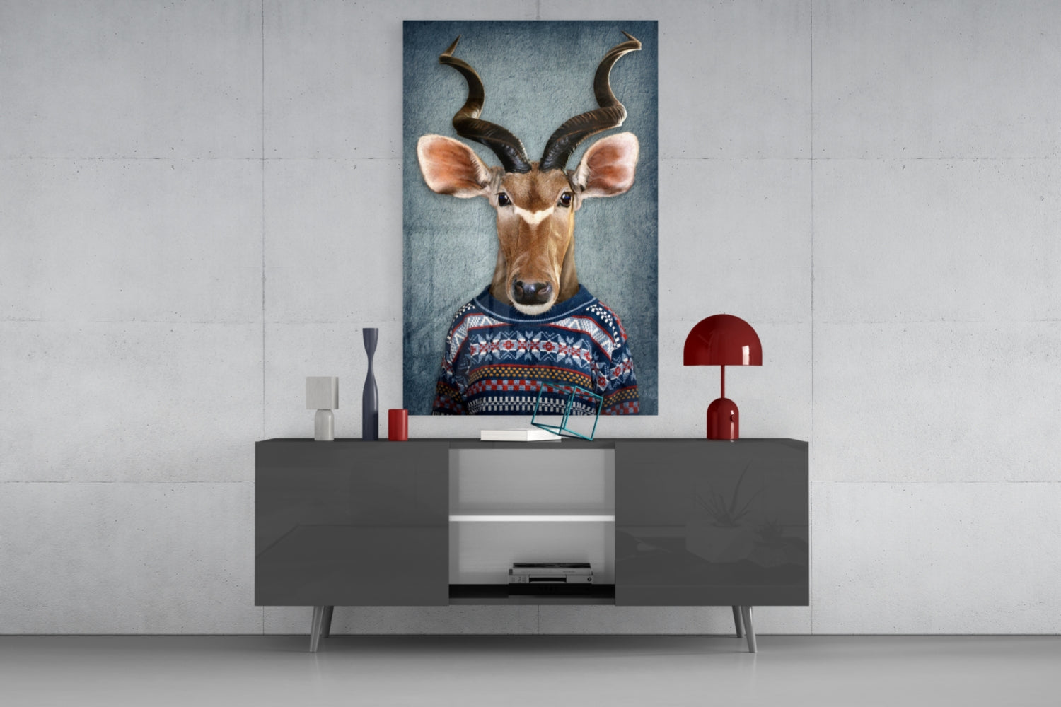 Insigneart USA Insigneart USA Deer Head Glass Wall Art