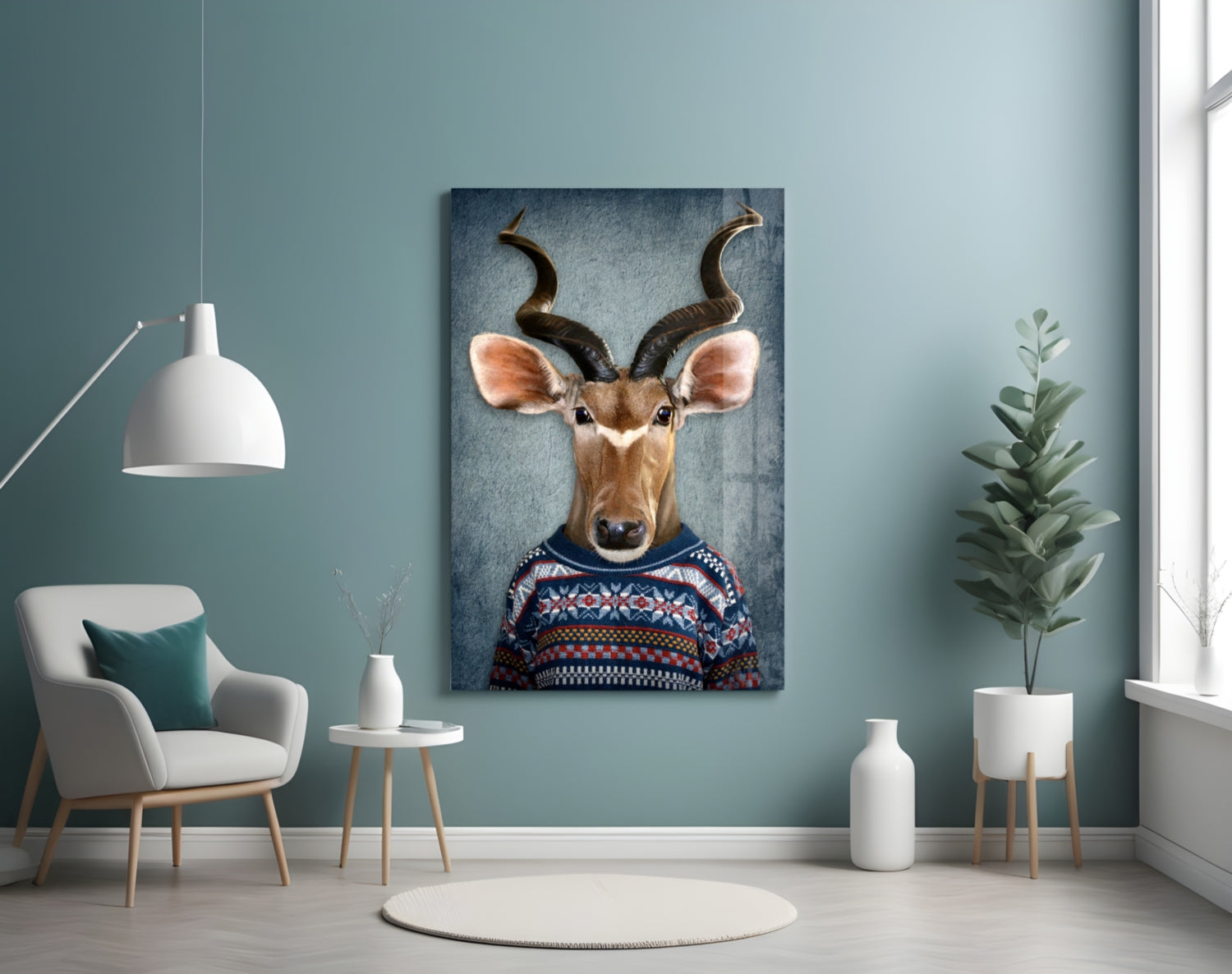Insigneart USA Insigneart USA Deer Head Glass Wall Art