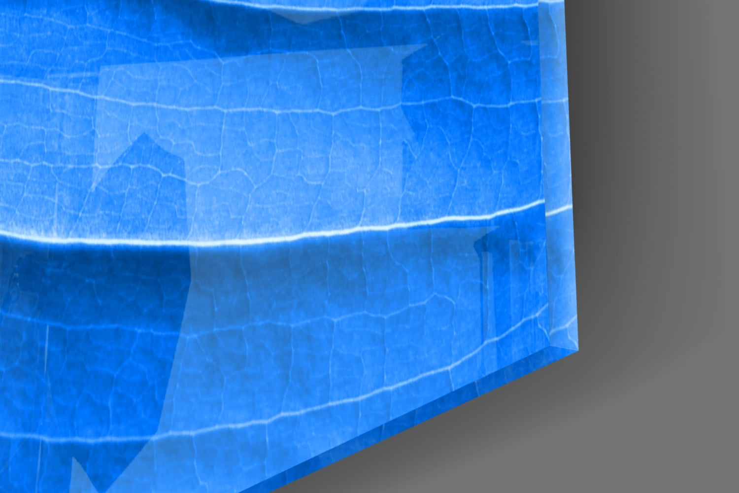 Insigneart USA Insigneart USA Blue Leaf Glass Wall Art