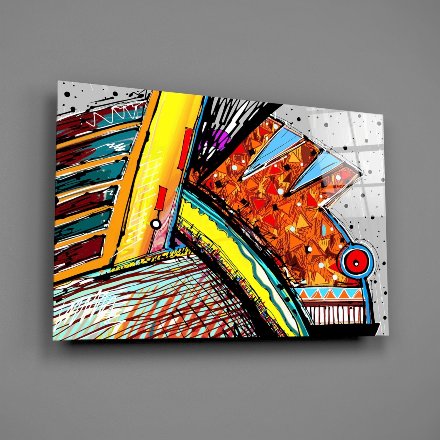 Insigneart USA Insigneart USA Abstract Chameleon Glass Wall Art