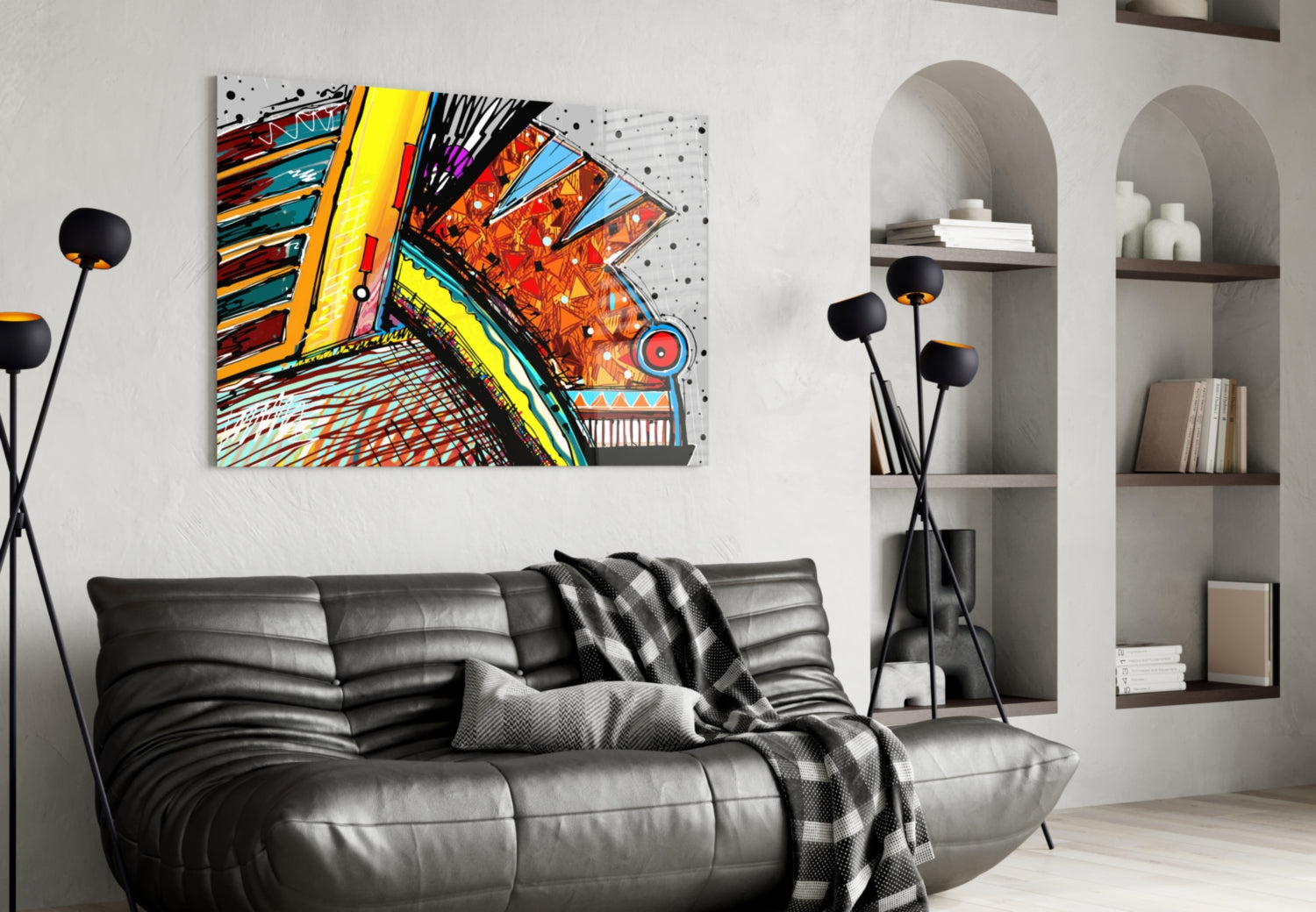 Insigneart USA Insigneart USA Abstract Chameleon Glass Wall Art