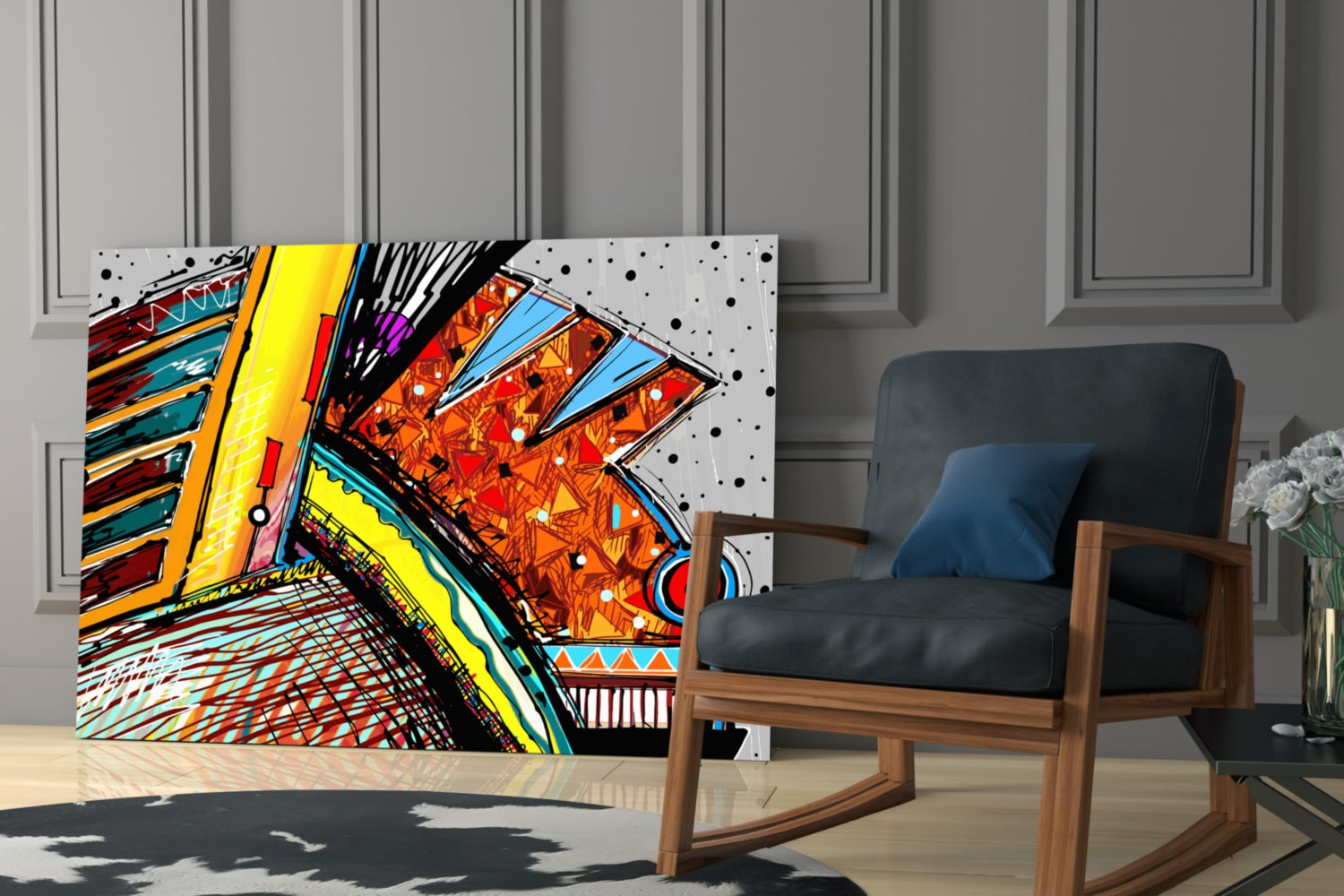 Insigneart USA Insigneart USA Abstract Chameleon Glass Wall Art