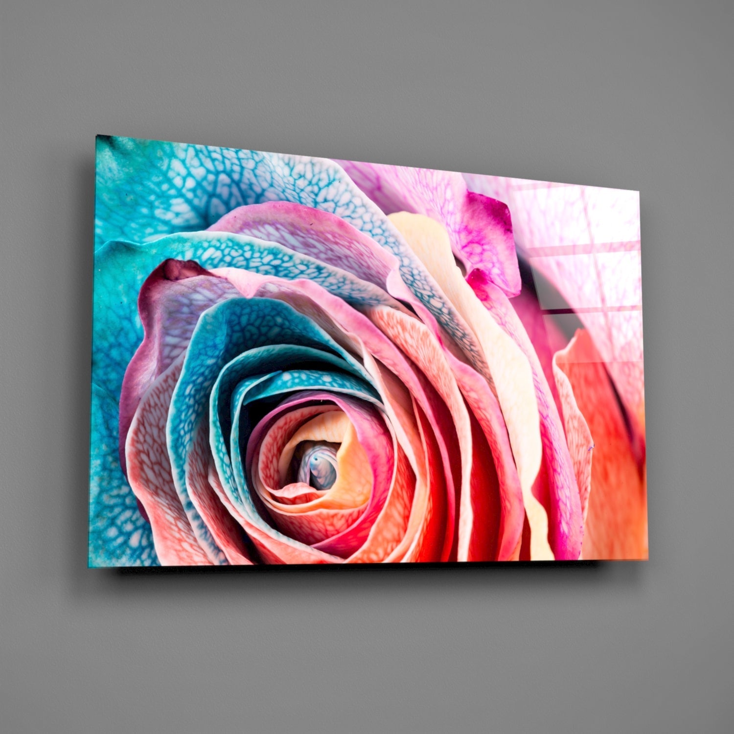 Insigneart USA Insigneart USA Colored Rose Glass Wall Art