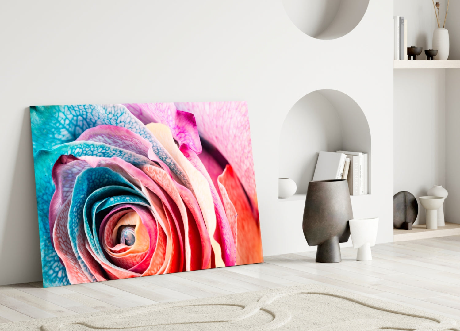 Insigneart USA Insigneart USA Colored Rose Glass Wall Art