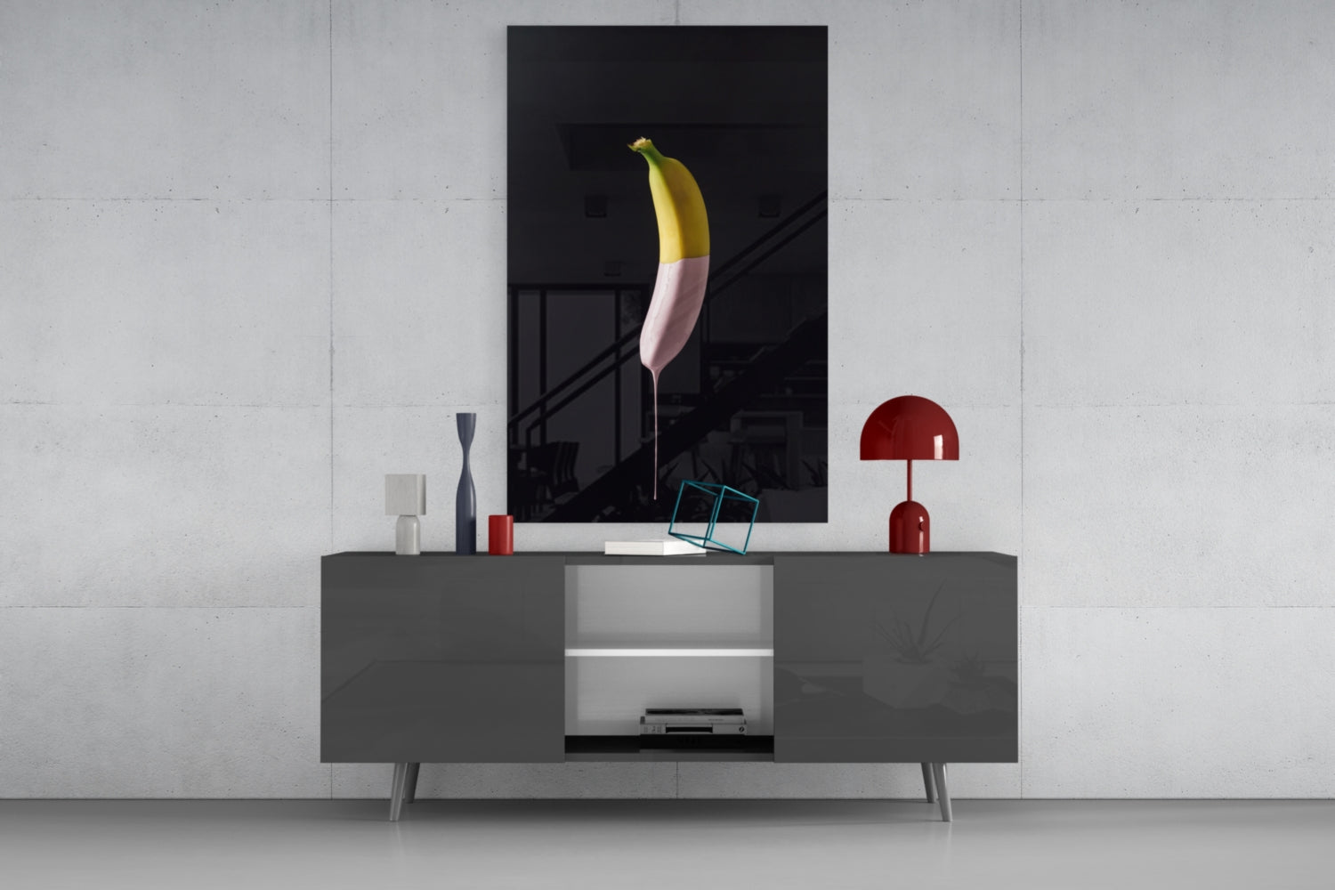 Insigneart USA Insigneart USA Banana Glass Wall Art