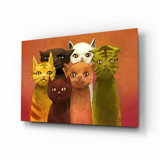 Insigneart USA Insigneart USA Cats Glass Wall Art