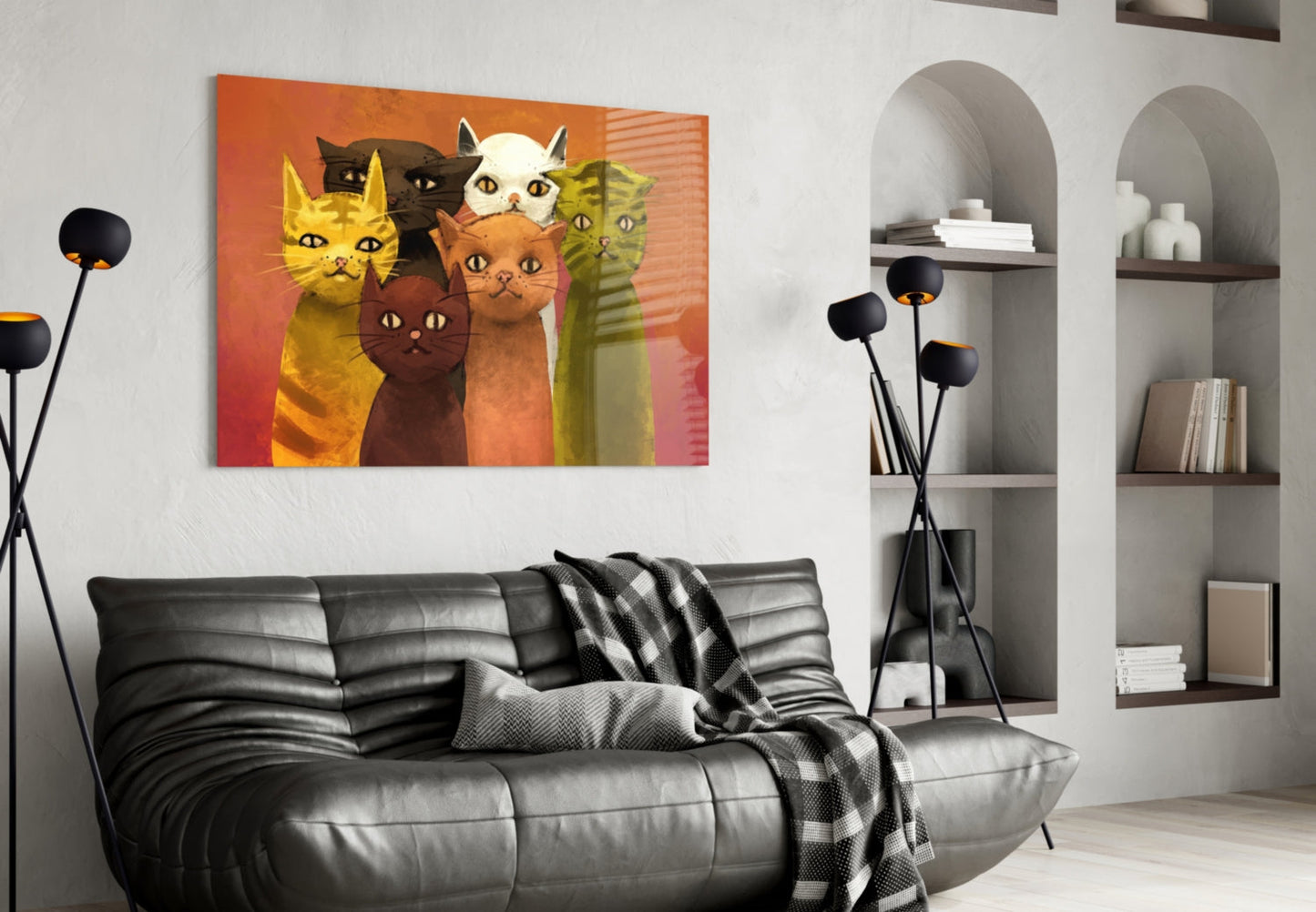 Insigneart USA Insigneart USA Cats Glass Wall Art
