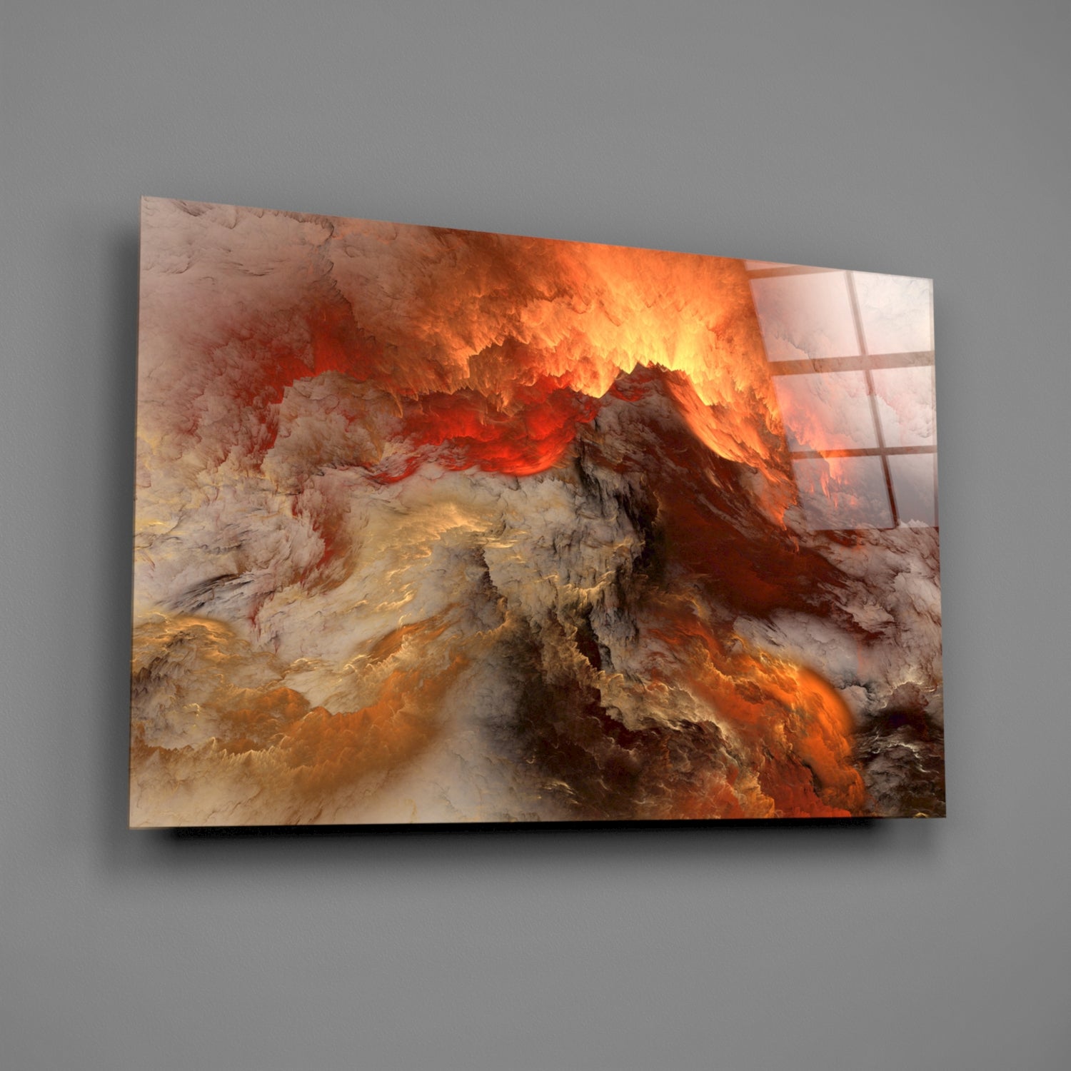 Insigneart USA Insigneart USA Crimson Apocalypse Glass Wall Art