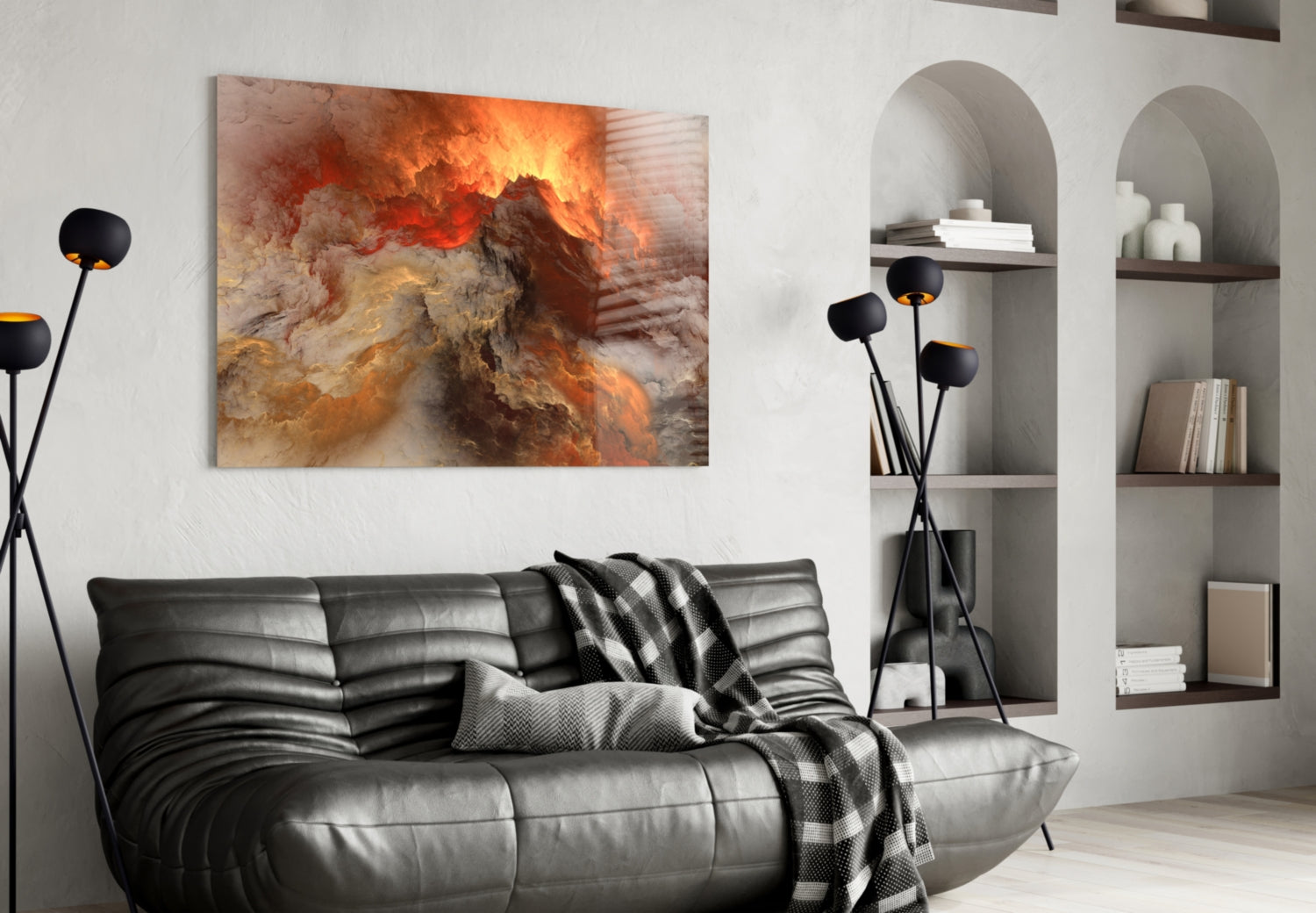 Insigneart USA Insigneart USA Crimson Apocalypse Glass Wall Art